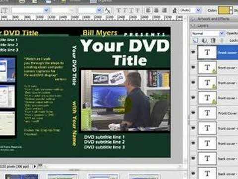 dvd cover template photoshop